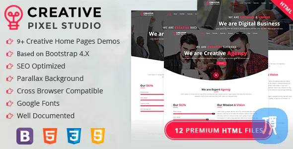 Creative Pixel Studio - Onepage HTML Template
