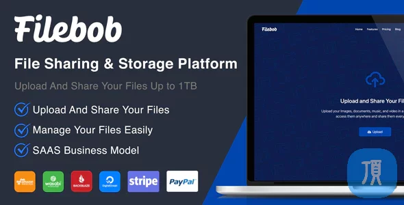 PHP网盘和文件存储平台源码 Filebob v1.7.0