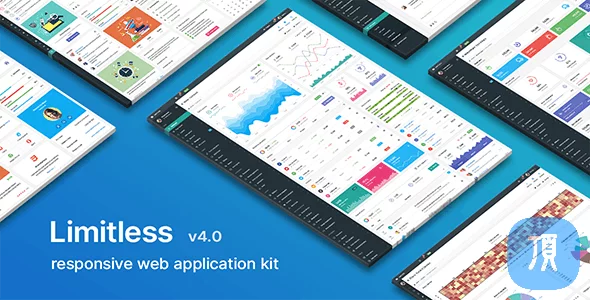 响应式 Web 应用程序工具包后台模板 Limitless v4.0