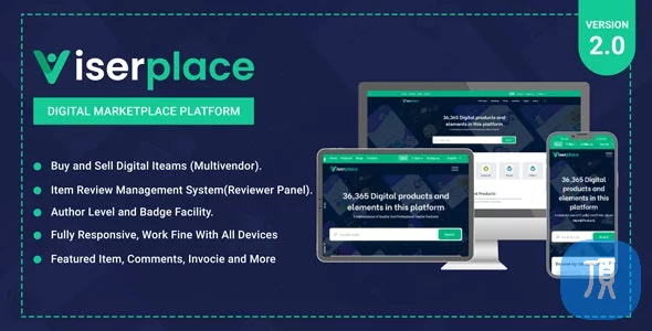 PHP数字商城、源码模板销售系统 ViserPlace v2.0