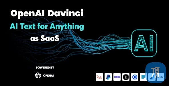 SaaS 版 AI 写作助手和内容创建者 OpenAI Davinci v2.6