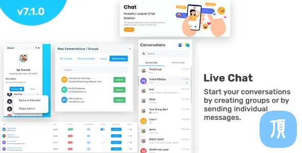 PHP实时聊天(私聊+群聊) Chat v7.1.0