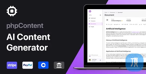 PHP AI内容生成平台 SaaS 版 phpContent v1.2.0