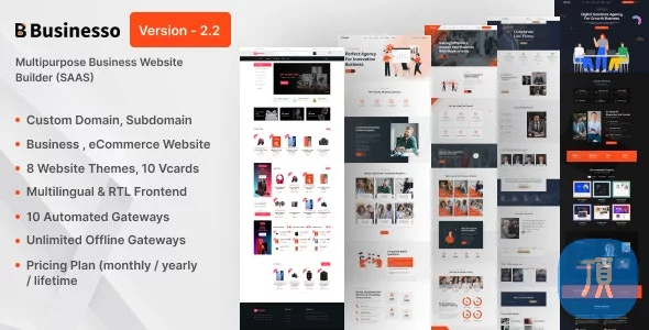 PHP企业网站SAAS（多租户）Businesso v2.23