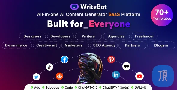 AI内容生成平台 WriteBot SAAS版 v4.2.0