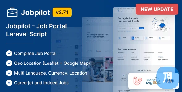 基于Laravel框架开发的PHP人才系统 Jobpilot v2.77.17