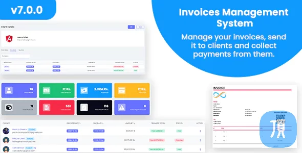 基于laravel框架开发的发票计费管理系统 Invoices v7.1.0