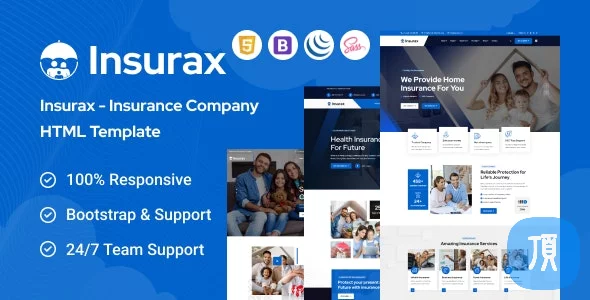 Insurax v1.0 - 保险公司HTML模板