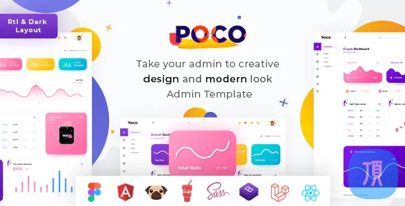 Poco v1.0 - Bootstrap 5 HTML, React, Angular 17 Figma & Laravel 10 Admin Dashboard 后台模板