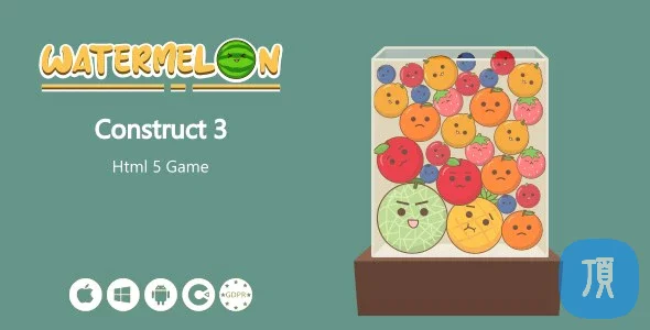 价值69美元的堆西瓜 HTML5游戏源码 Watermelon v1.0