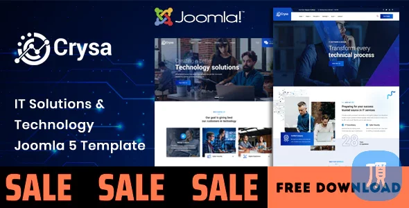 Crysa v2.0 - Joomla 5 IT 解决方案与科技模板
