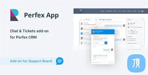 Perfex CRM Chat & Tickets App for Support Board