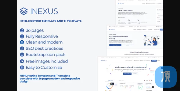 Inexus v1.0.0 - 托管网站模板与WHMCS模板