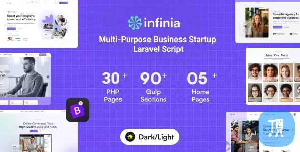 Infinia v1.0.7 - PHP多功能商业咨询创业系统